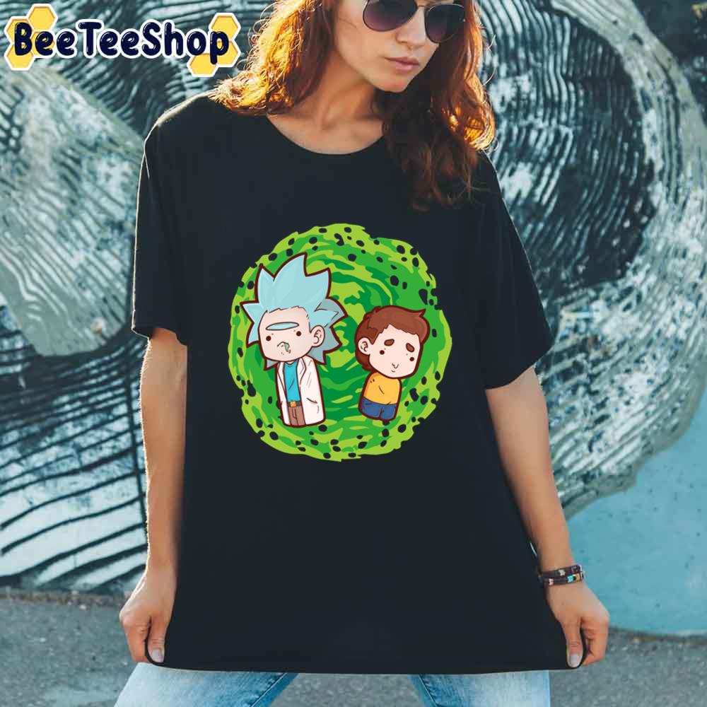 Chibi Portal Rick And Morty unisex T-Shirt