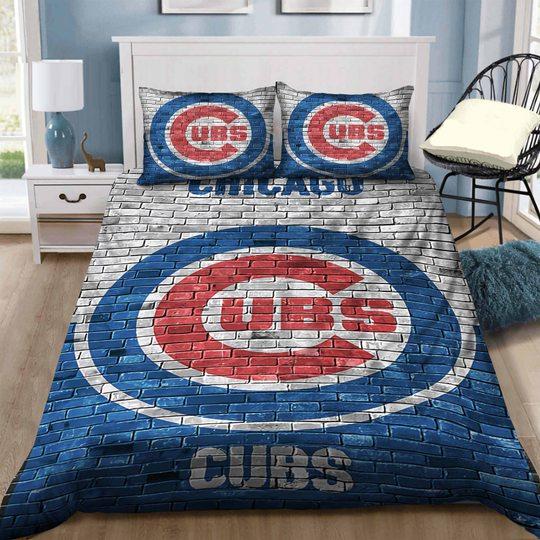 Chicago CUBS In The Wall Style Bedding Set