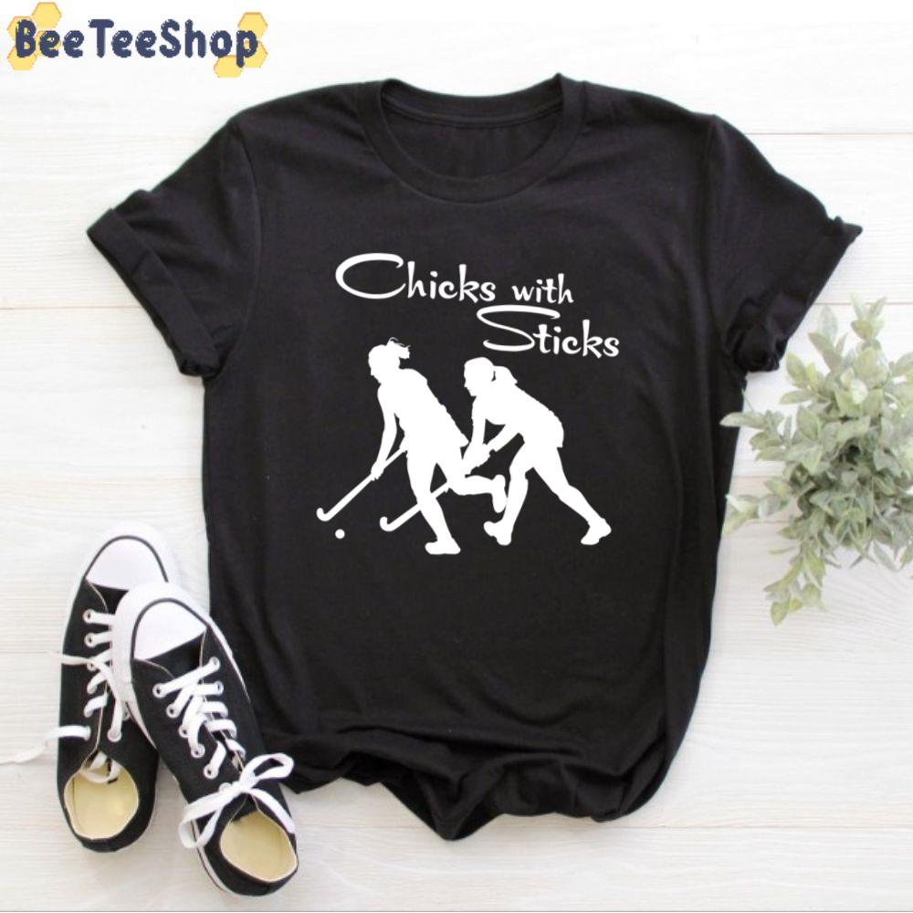 Chicks With Field Hockey Unisex T-Shirt