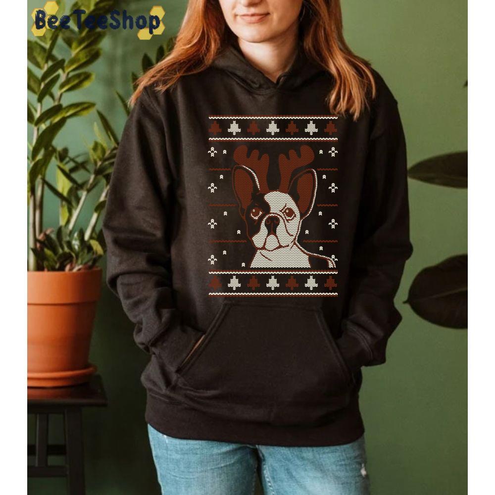 Christmas Dog Reindeer Unisex Sweatshirt