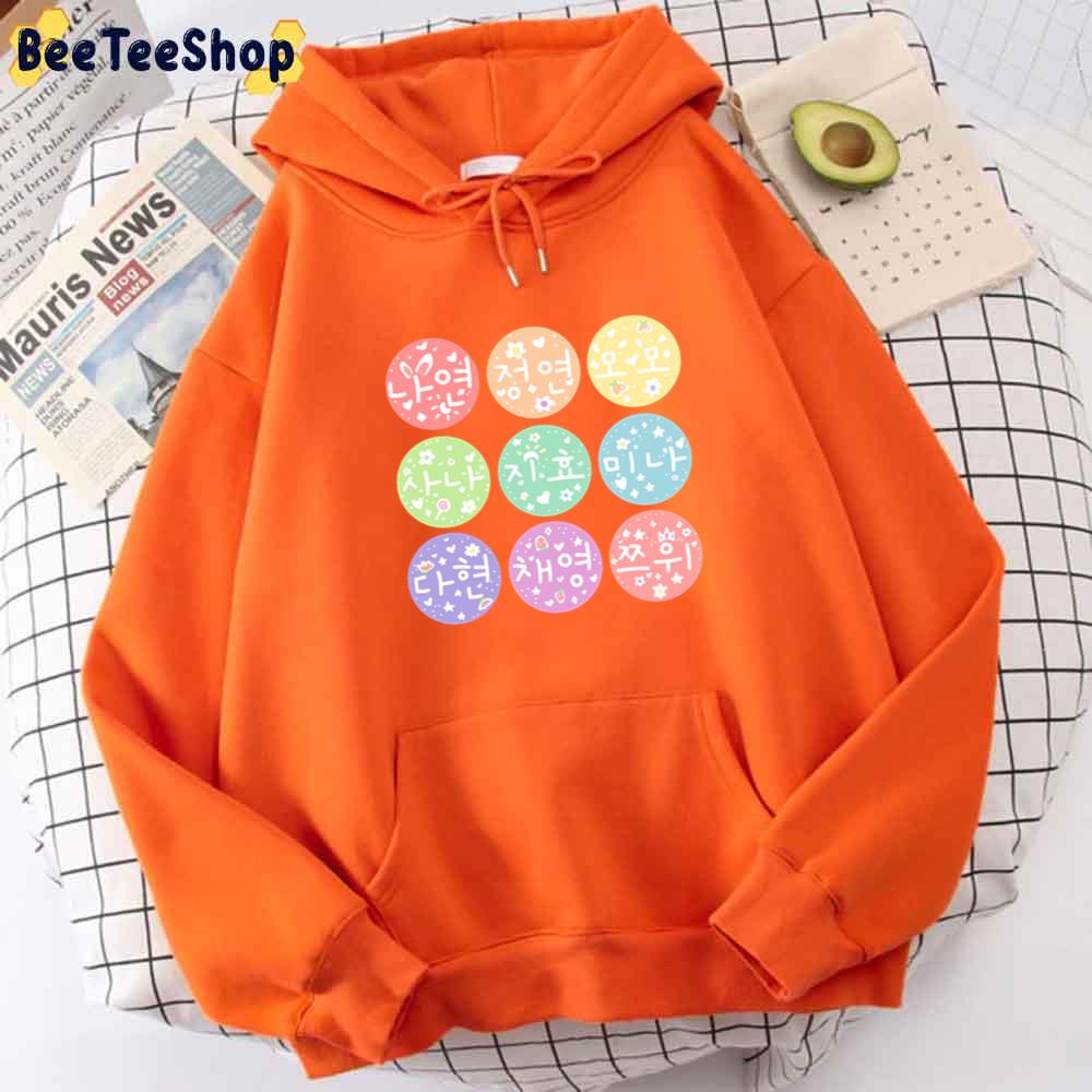 Color Hangul Design Twice Kpop Unisex Hoodie