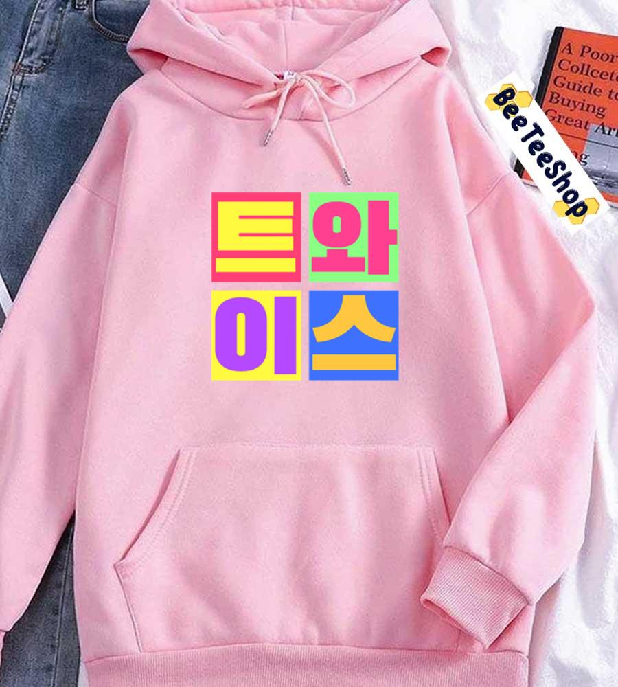 Color Hangul Style Twice Kpop Unisex Hoodie