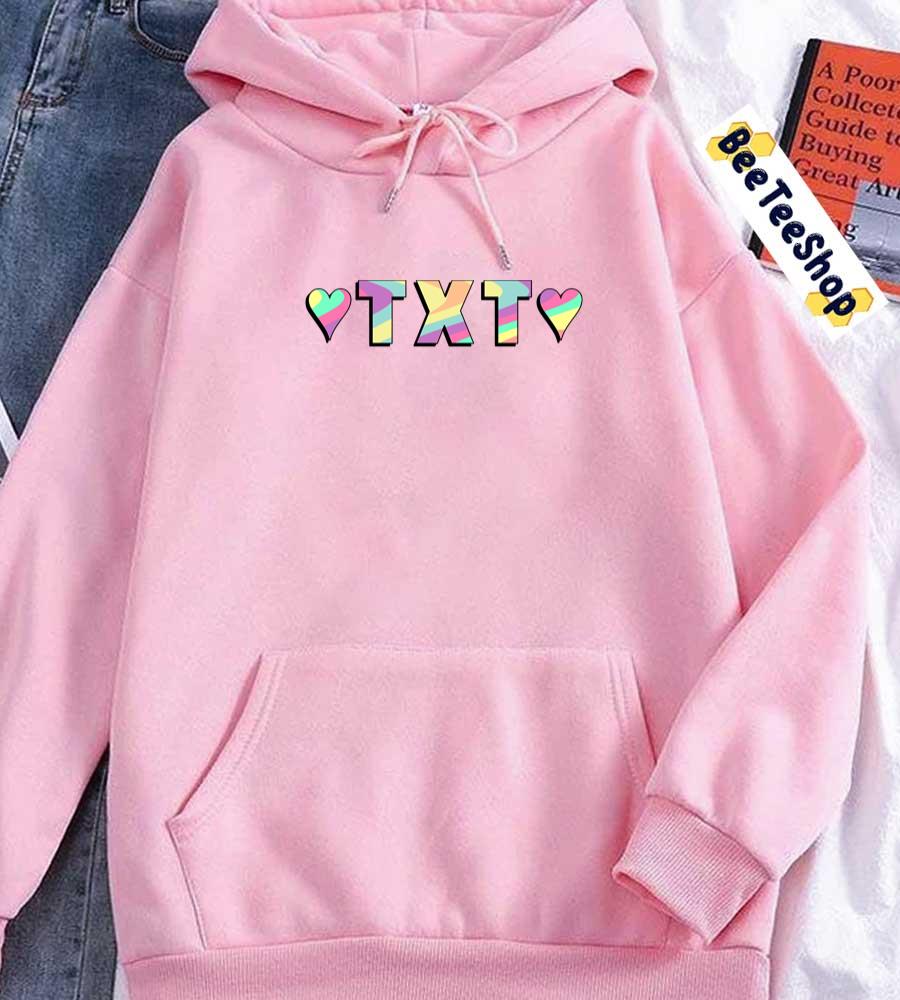 Color Style Heart TXT Tomorrow X Together Kpop Unisex Hoodie