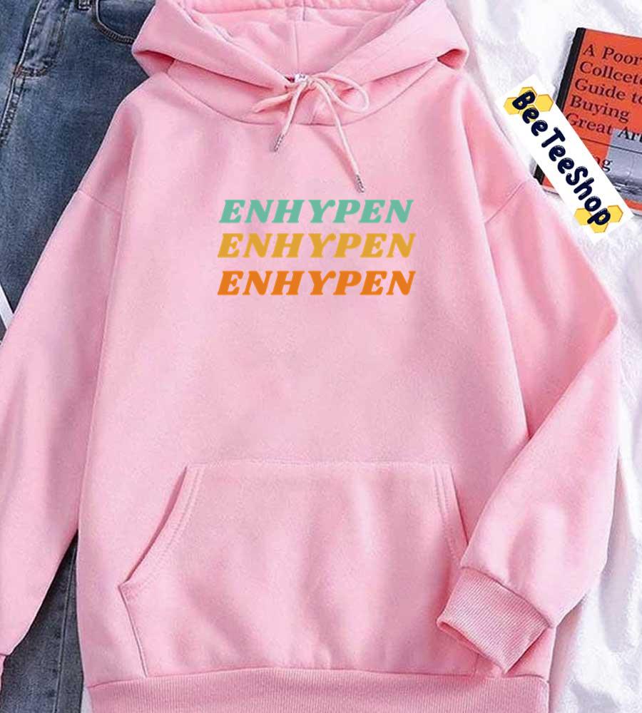 Color Text Style Enhypen Kpop Unisex Hoodie