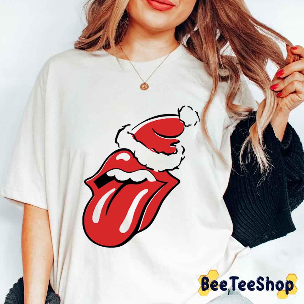 Cristmas Hat The Rolling Stones Rock And Roll Unisex T-Shirt