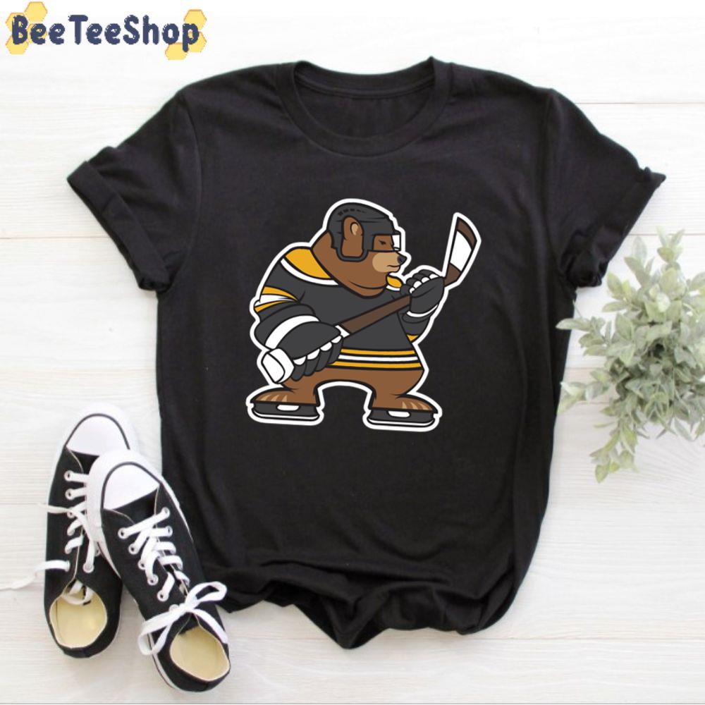 Cute Bear Boston Bruins Hockey Unisex T-Shirt