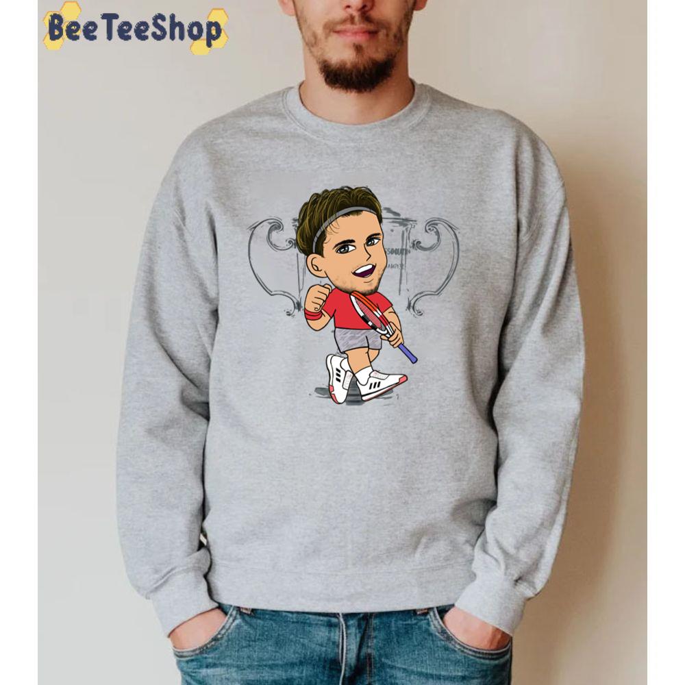 Cute Cartoon Us Open 2020 Dominic Thiem Tennis Unisex Sweatshirt