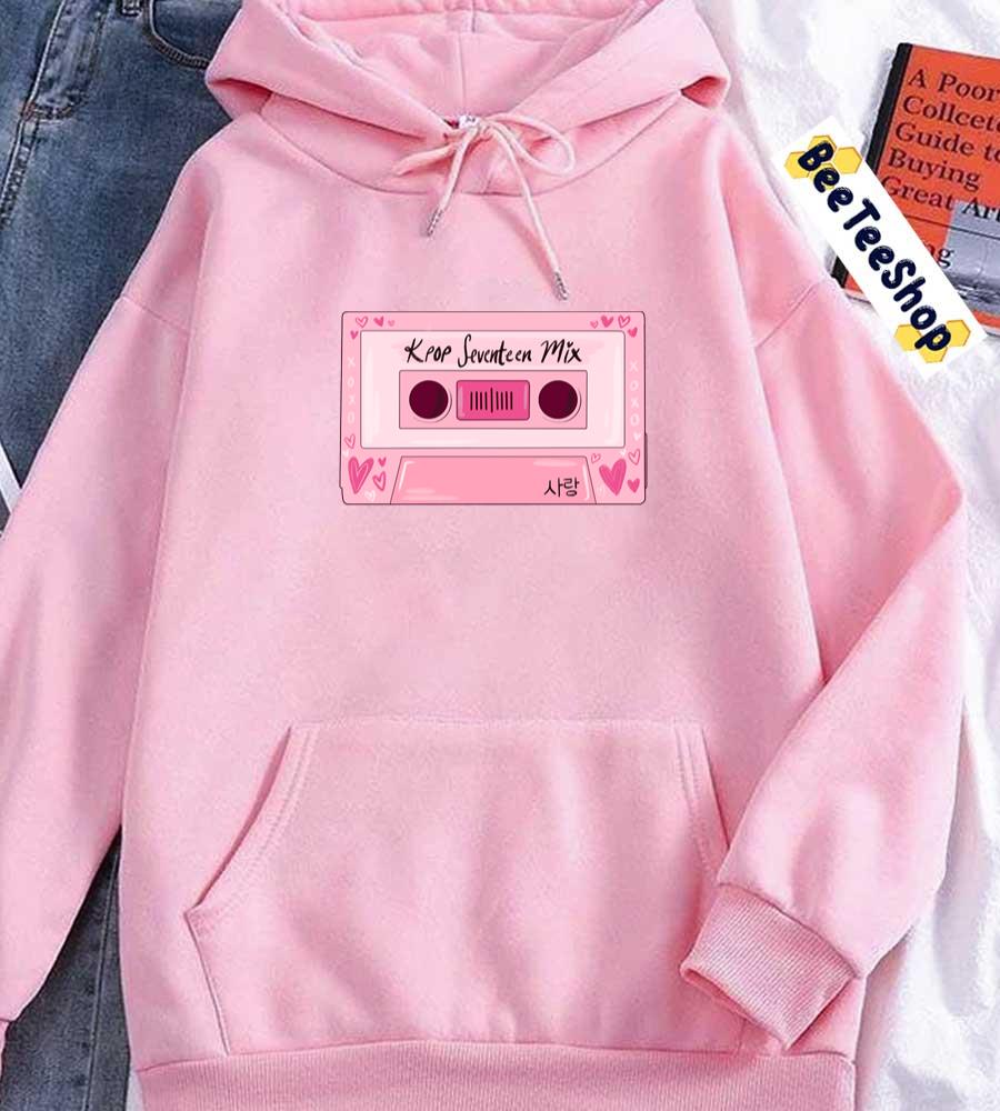 Cute Cassette Tape Seventeen Kpop Unisex Hoodie