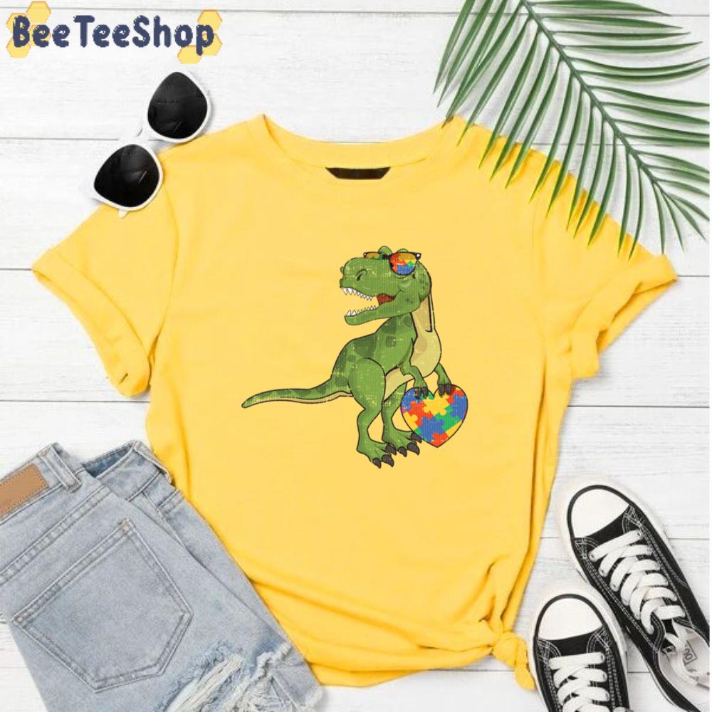 Cute Dinosaur Autism Awareness Unisex T-Shirt