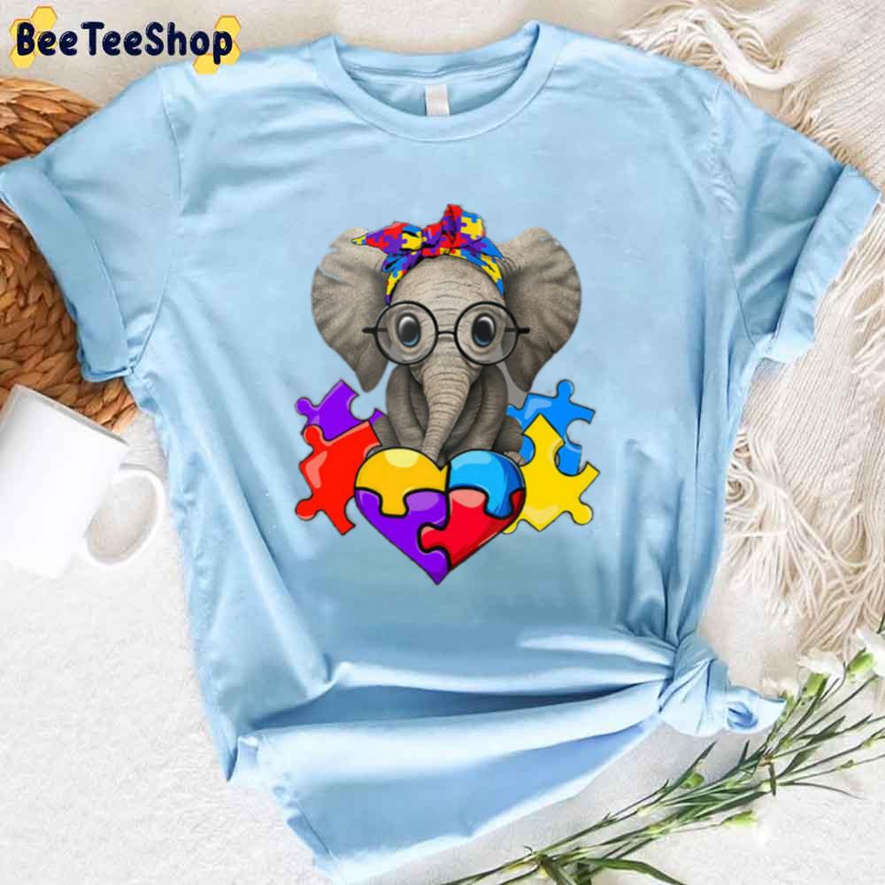 Cute Elephant Edition Autism Awareness Unisex T-Shirt