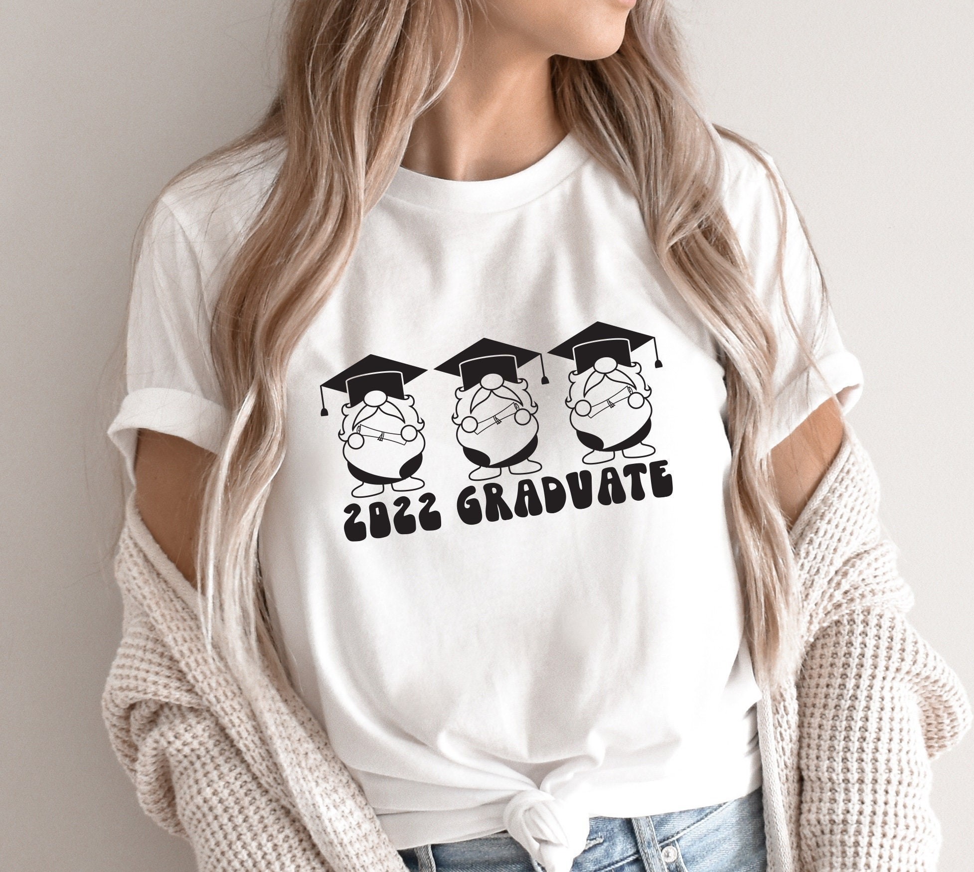 Cute Gnomies 2022 Graduate Graduation Day Unisex T-Shirt