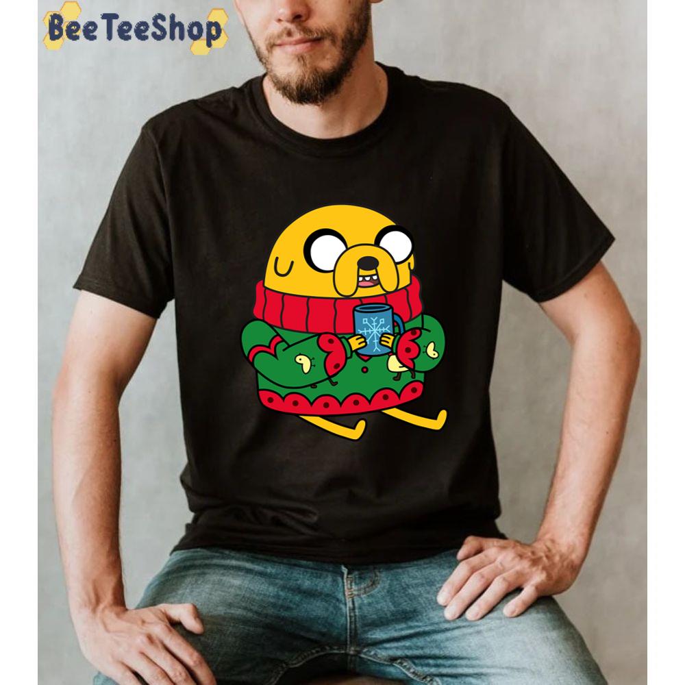 Emptiness Outdoor sew Cute Jake Drink Coffee Adventure Time Unisex Sweatshirt - Beeteeshop