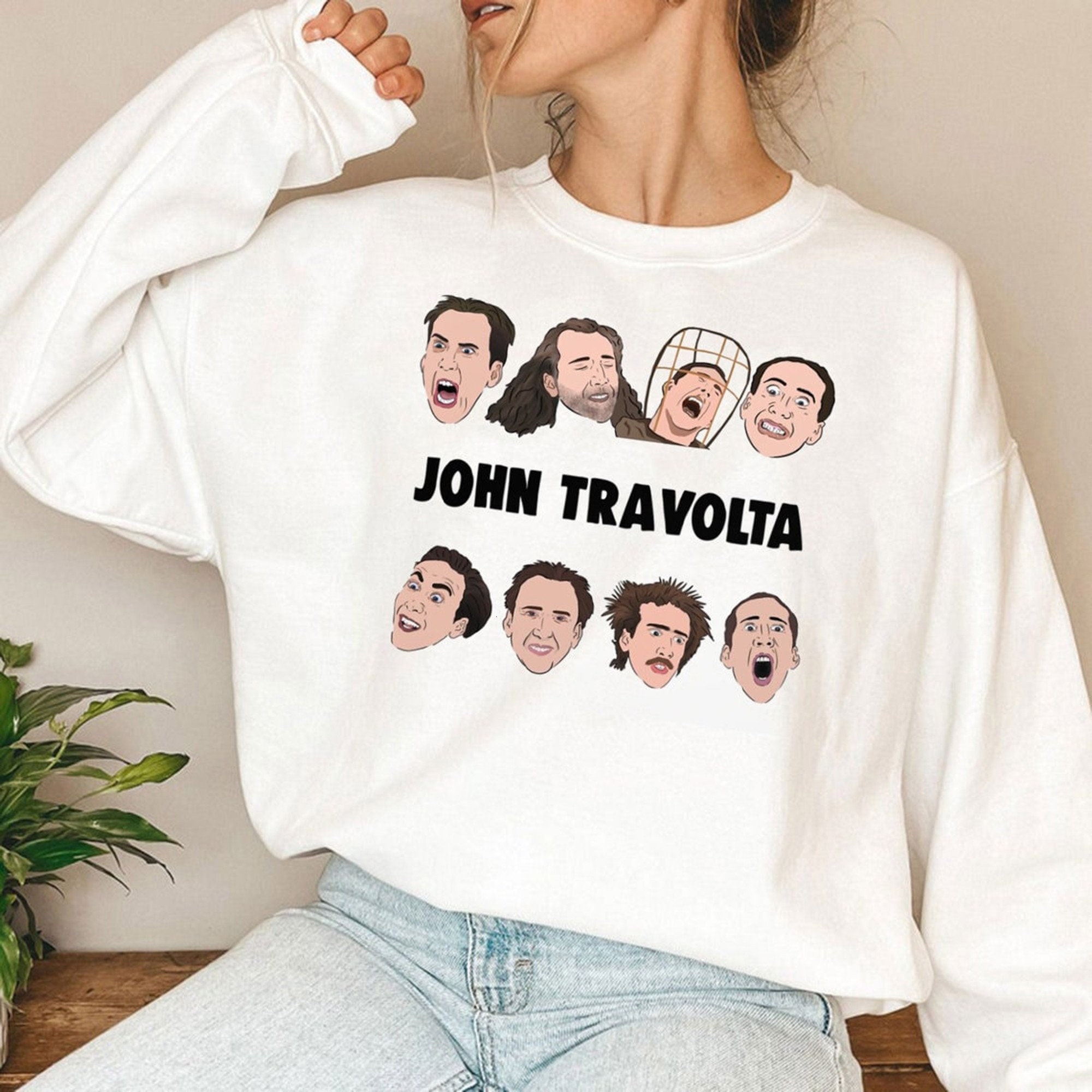 Cute Moments Of John Travolta Unisex Sweatshirt