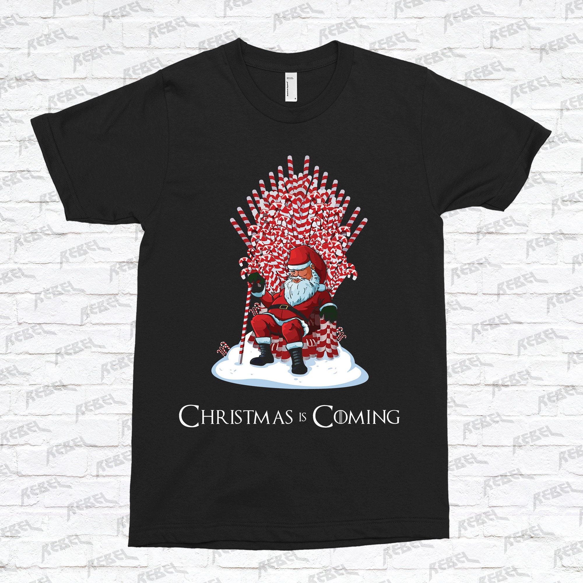 Cute Santa Christmas Is Coming Unisex T-Shirt