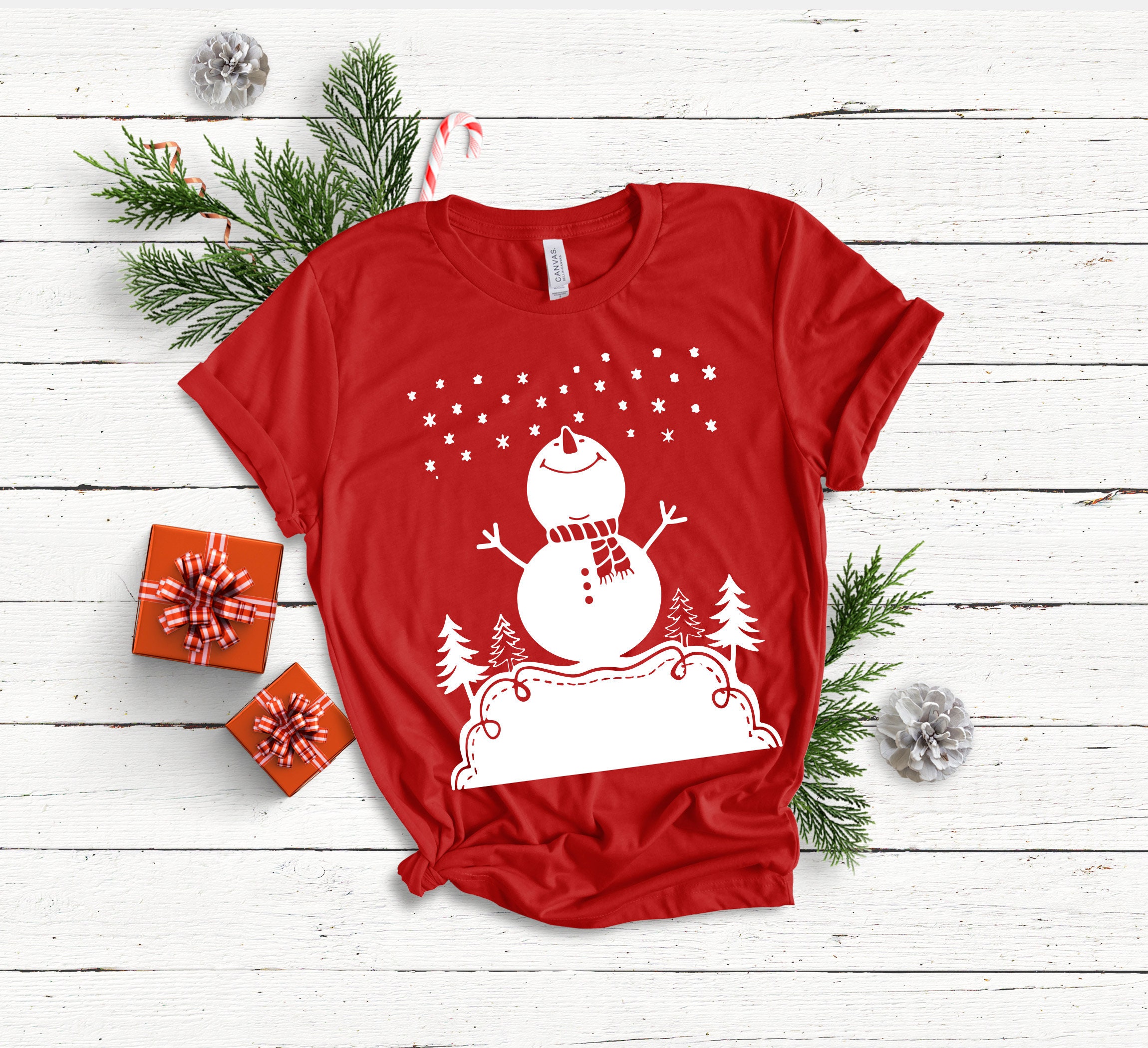 Cute Snowman Christmas Unisex T-Shirt