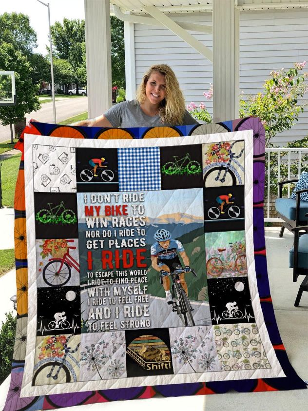 Cyclingi Don’t Ride My Bike To Win Races Quilt Blanket