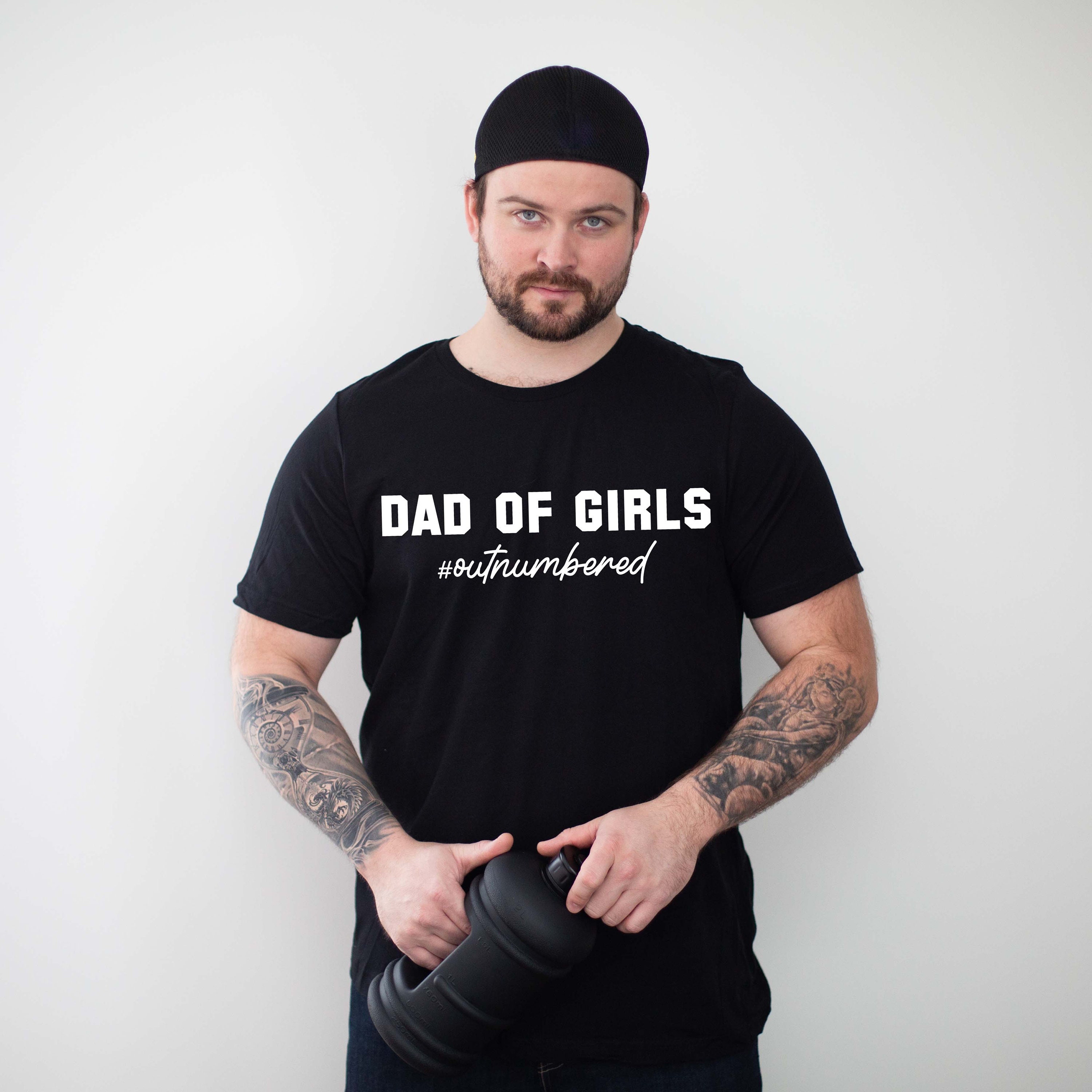 Dad Of Girls Outnumbered Happy Father’s Day Unisex T-Shirt