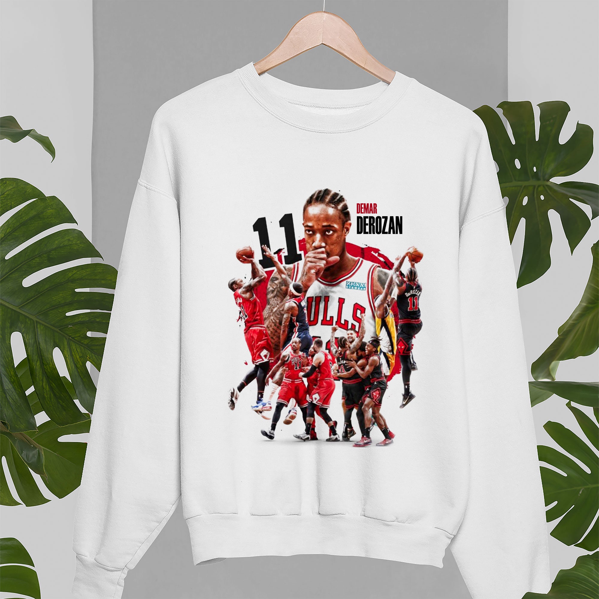 Demar Derozan Chicago Bulls 90s Vintage Nba Basketball Unisex Sweatshirt