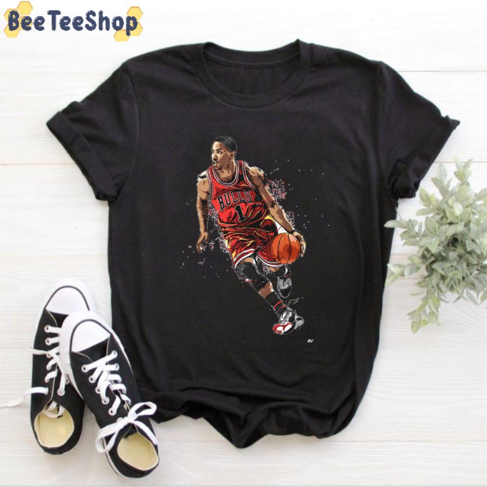 Digital Design Derrick Rose Basketball Sport Unisex T-Shirt