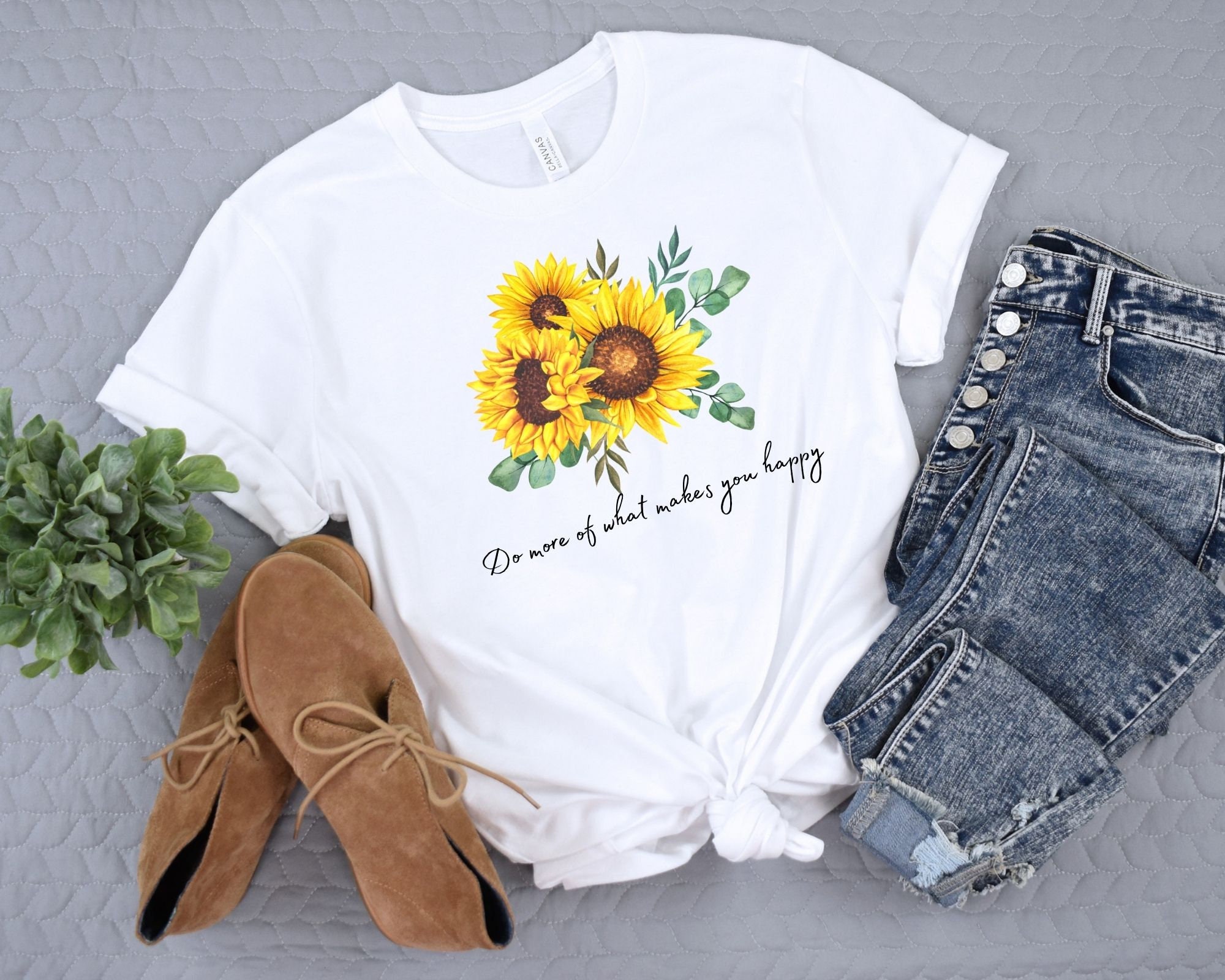 Do More Of What Makes You Happy Sunflower Unisex T-Shirt