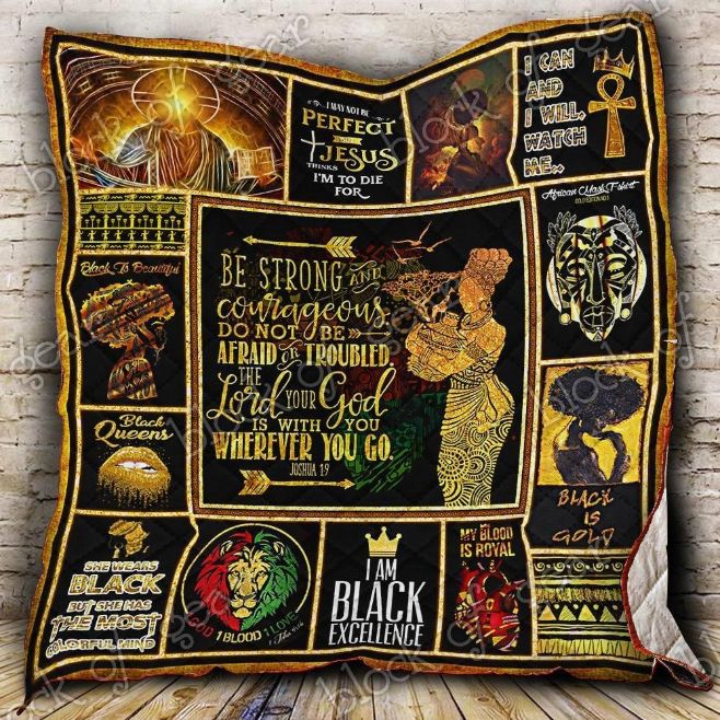 Do Not Be Afraid And Troubled African Quilt Blanket