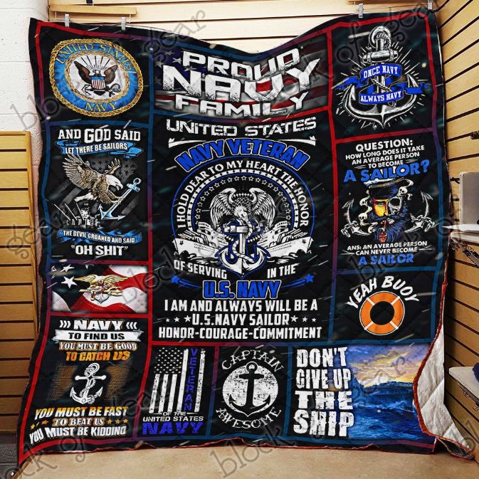 Don’t Give Up The Ship Quilt Blanket