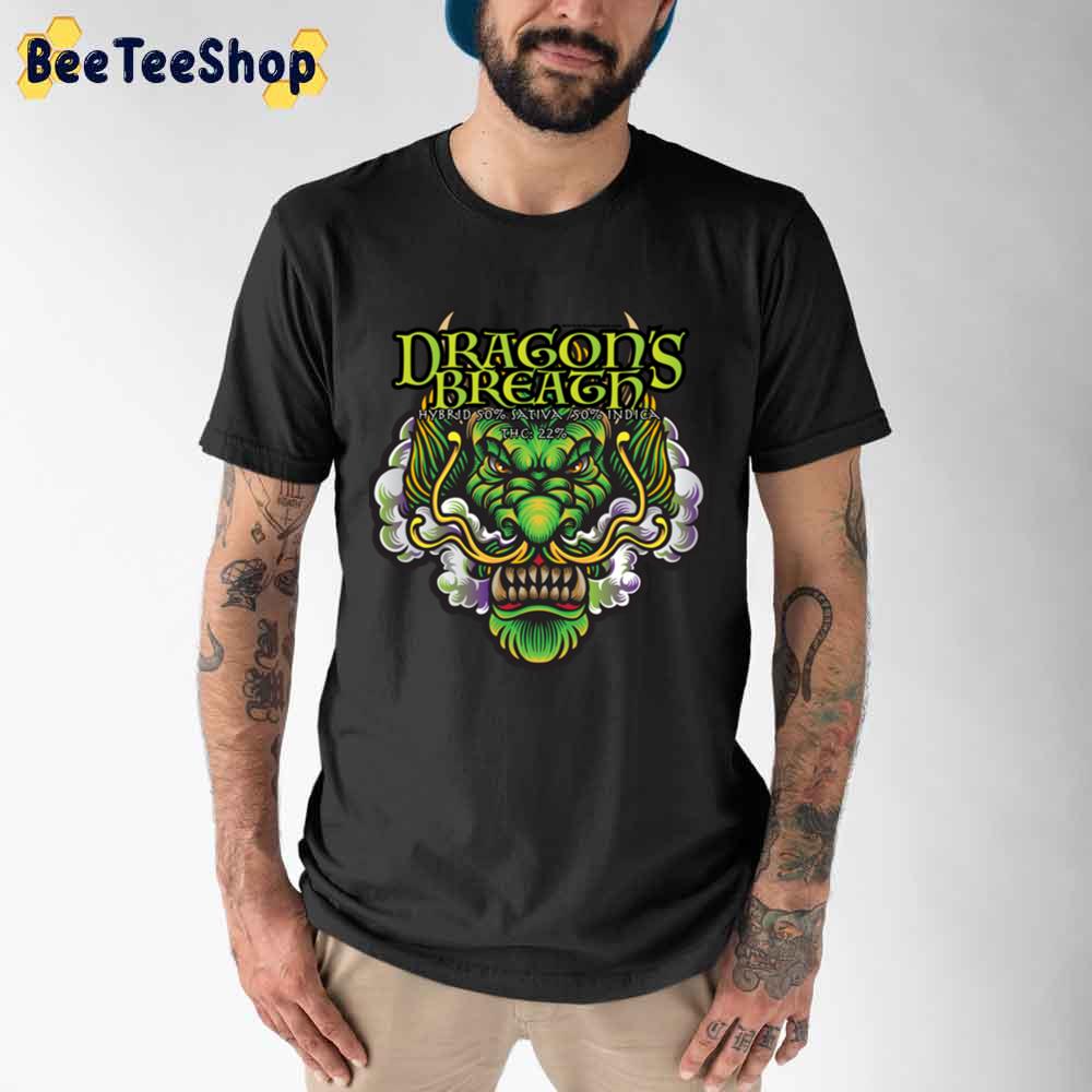 Dragons Breath Cannabis Strain Art Unisex T-Shirt