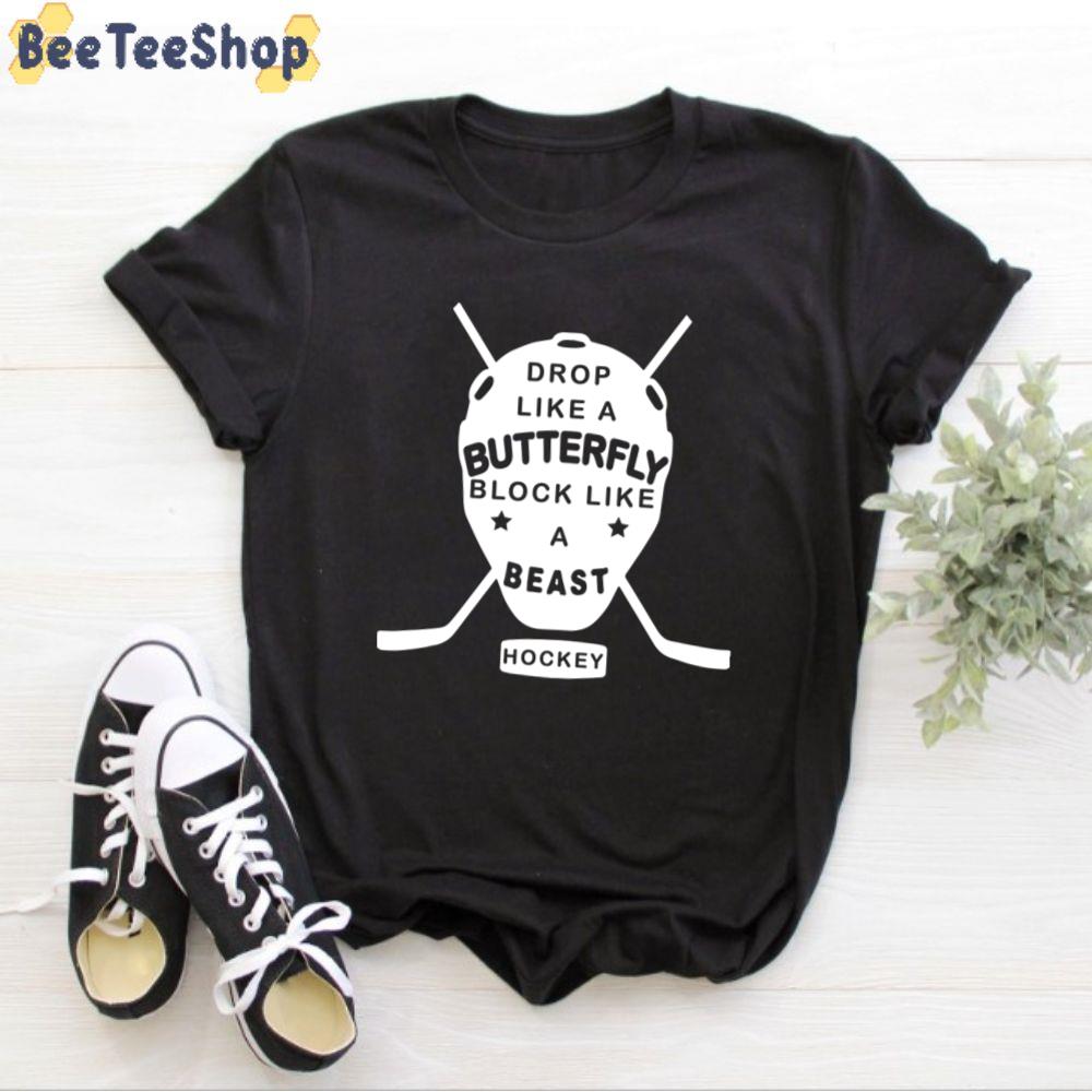 Drop Like A Butterfly Block Like A Beasts Field Hockey Unisex T-Shirt