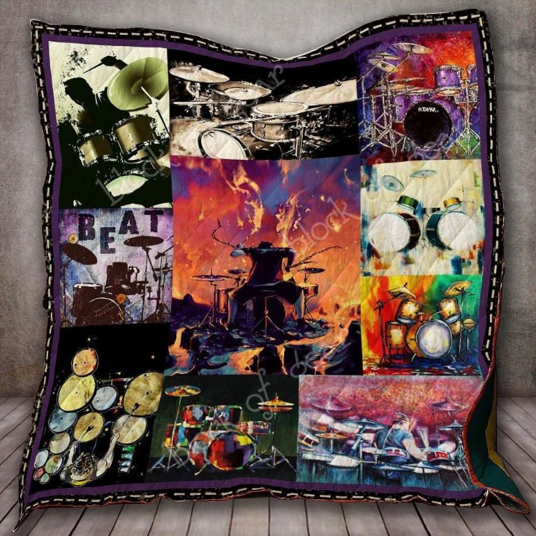 Drummer Beat Quilt Blanket