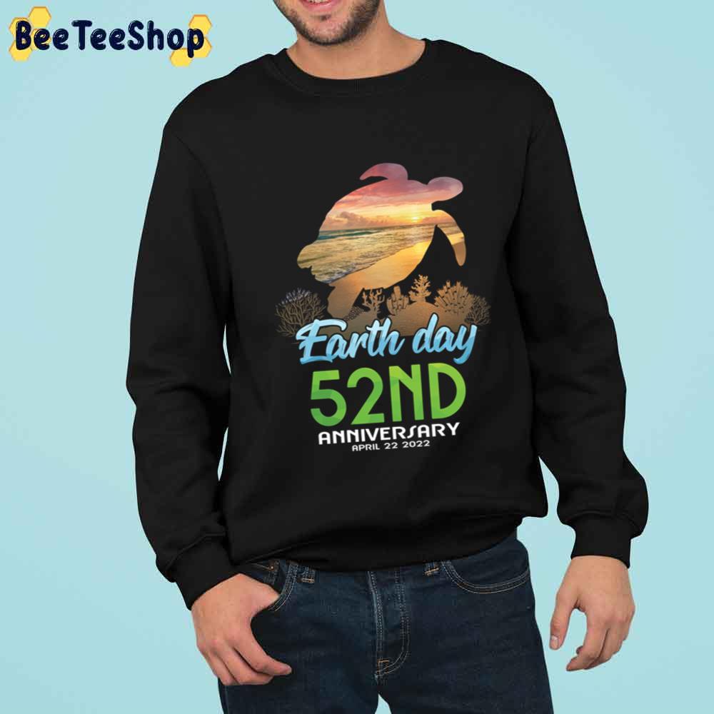 Earth Day 52nd Anniversary Turtle April 22 2022 Earth Day Gear Unisex T-Shirt
