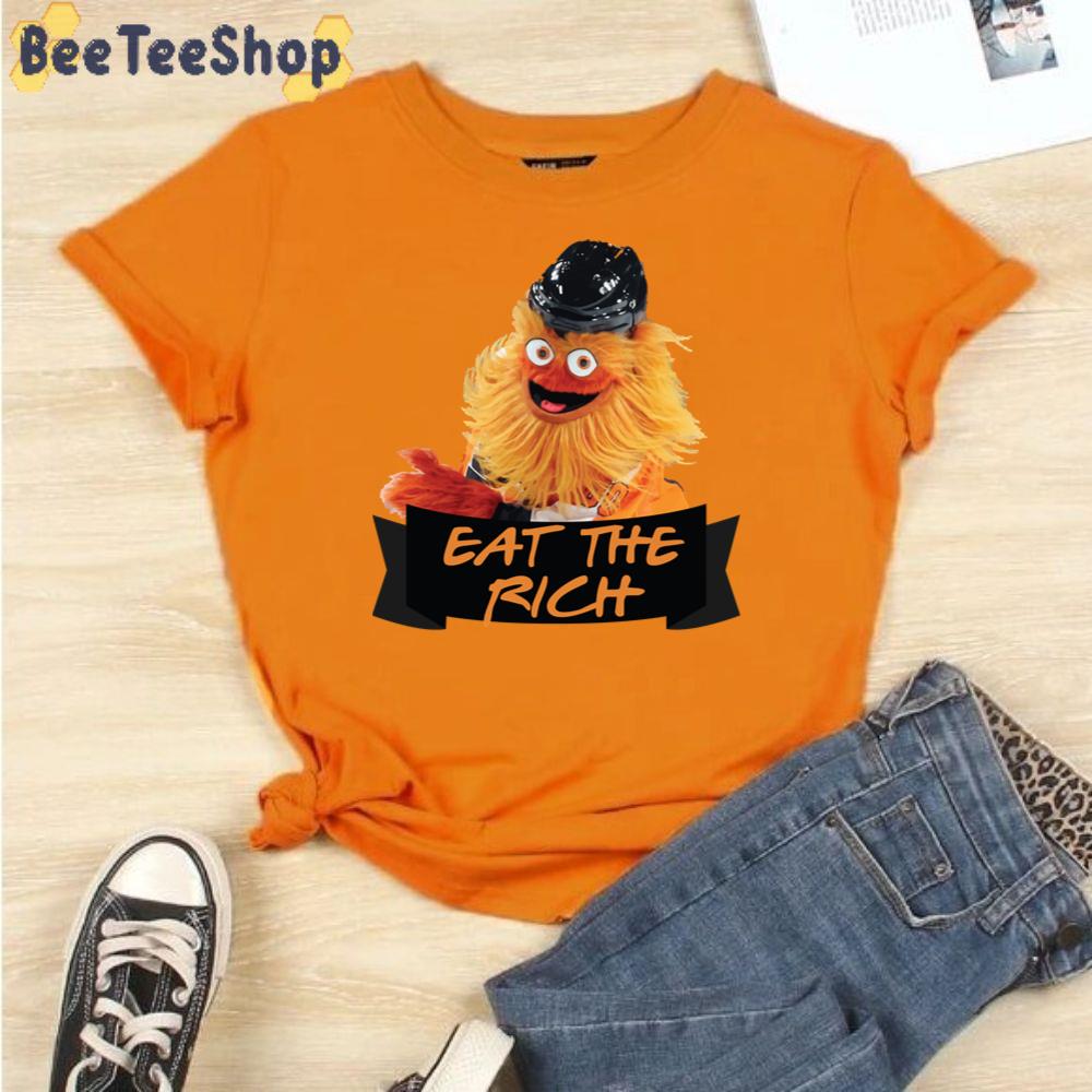 Eat The Rich Gritty Philadelphia Flyers Hockey Unisex T-Shirt