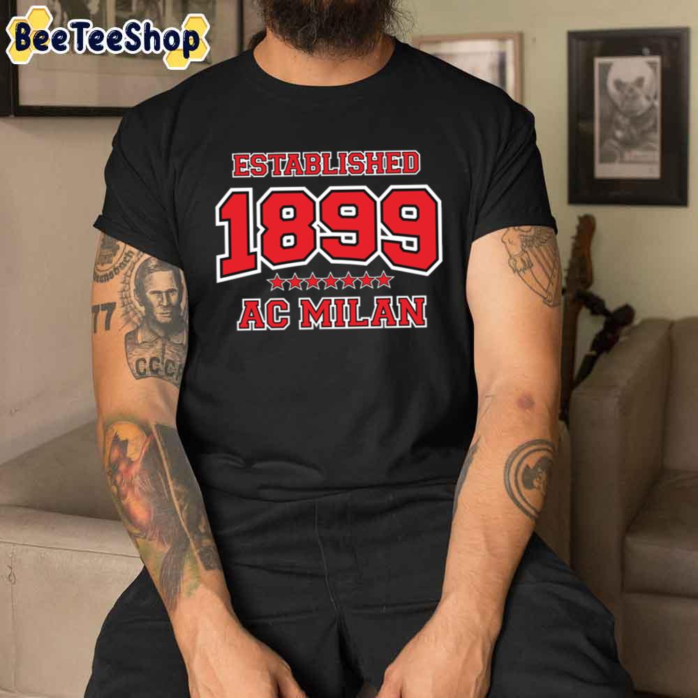 Est 1899 Ac Milan Football Unisex T-Shirt