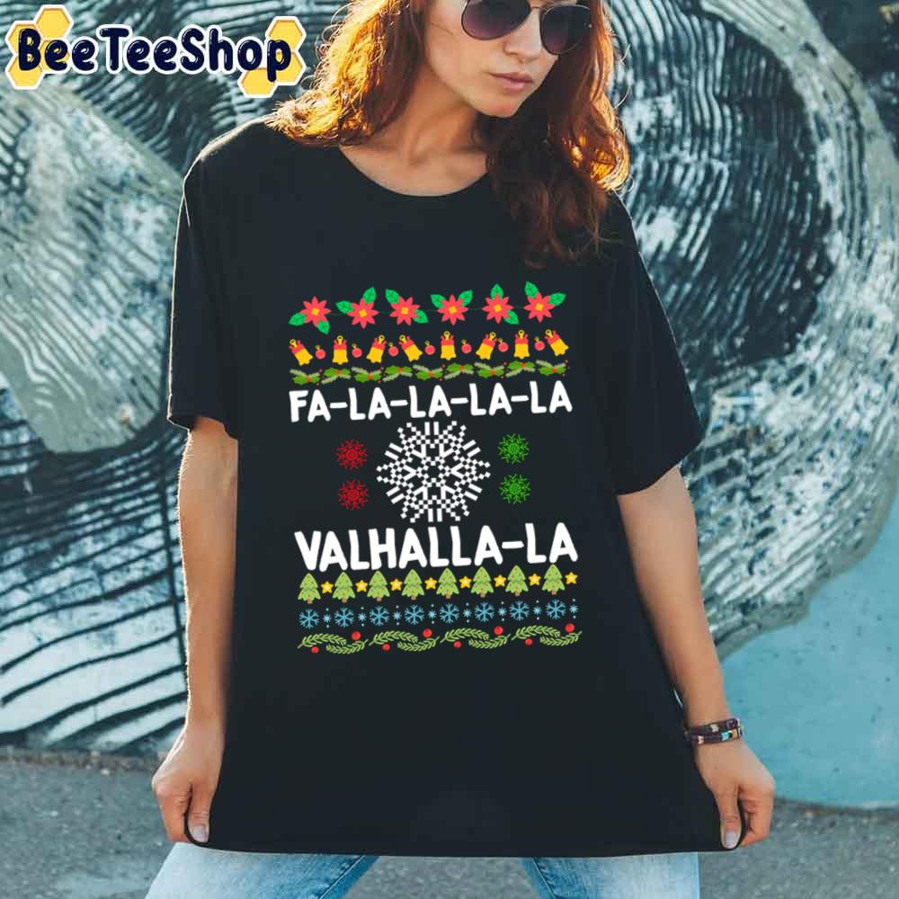 Fa-La-La-La Valhalla-La Viking God Ugly Christmas Unisex T-Shirt