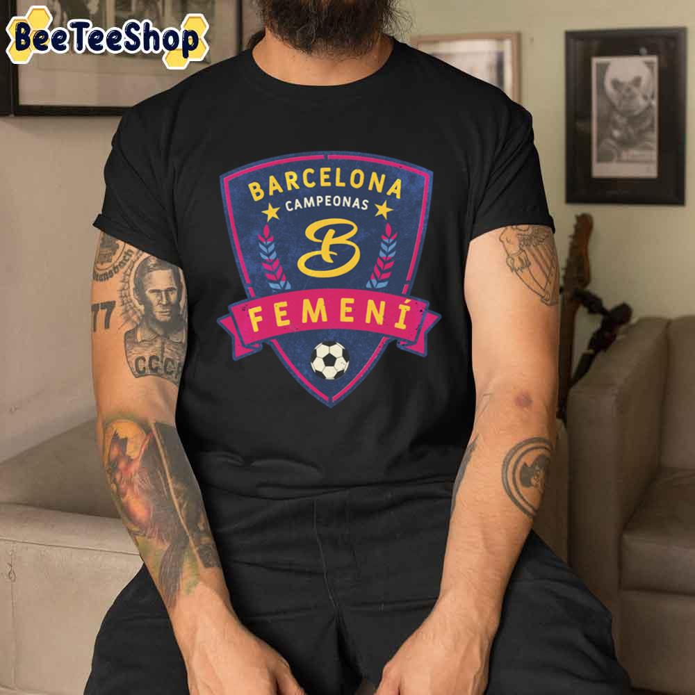 Femeni Crest Barca Barcelona Football Unisex T-Shirt