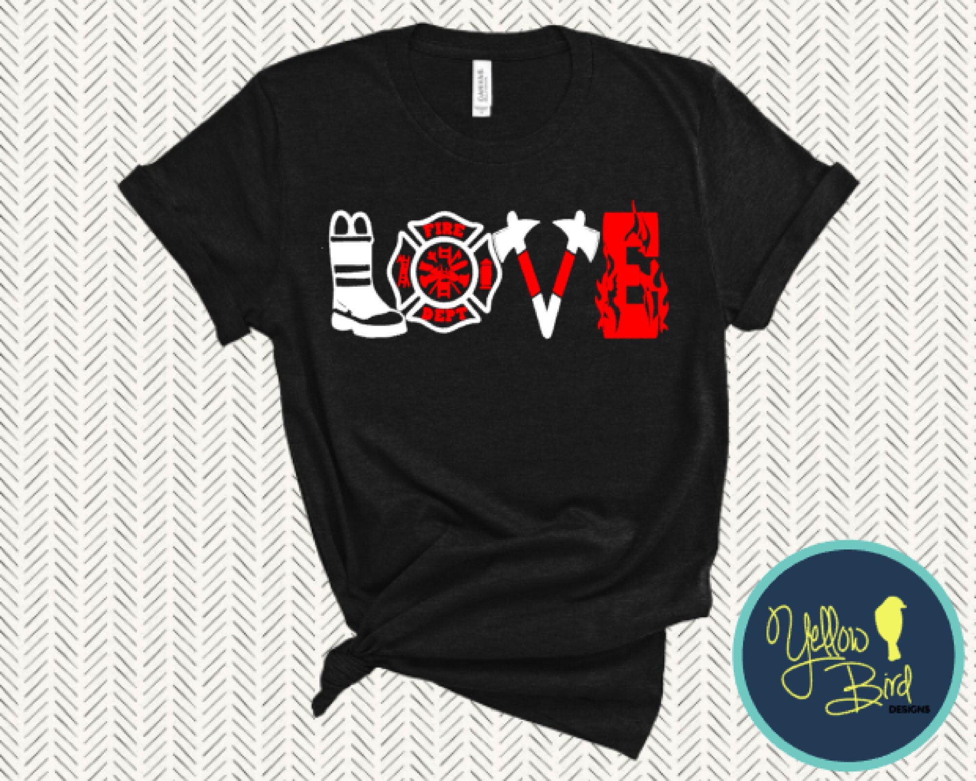 Fire Love Firefighter Day Unisex T-Shirt