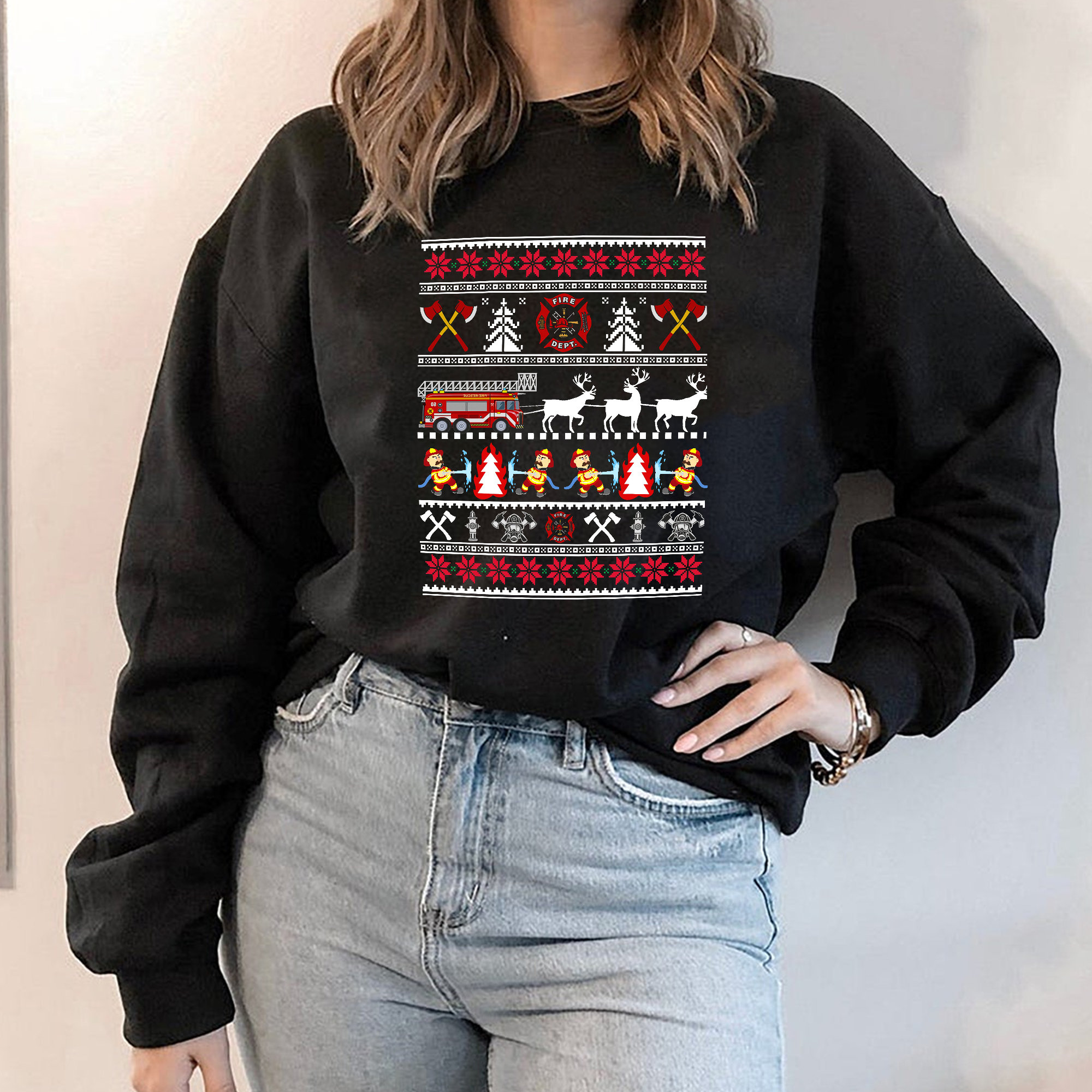 Fireman Christmas Unisex Sweatshirt