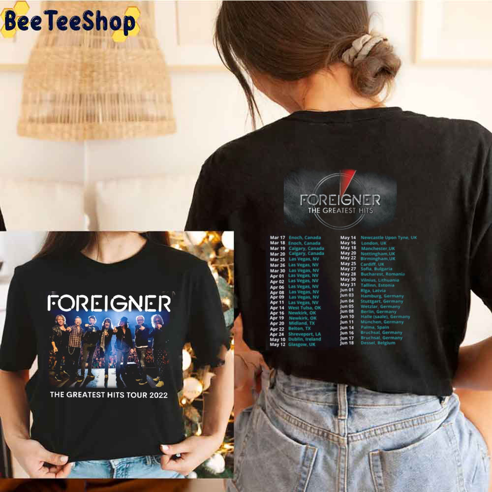 Foreigner The Greatest Hits Tour 2022 Unisex TShirt