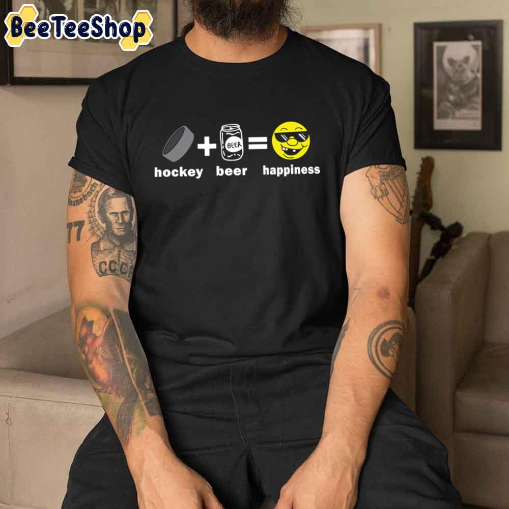 Funny Beer Happiness Field Hockey Unisex T-Shirt