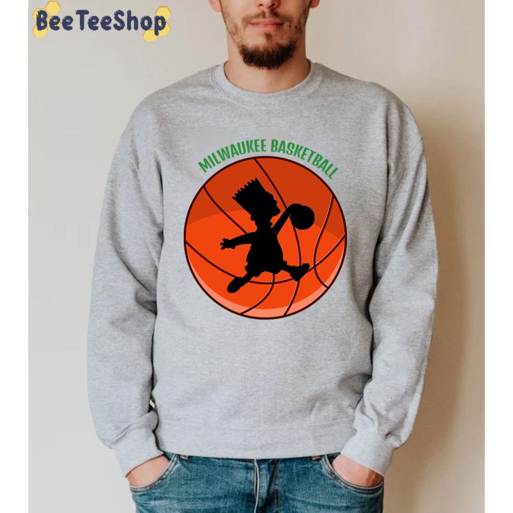 Funny Cartoon Milwaukee Bucks Basketball Unisex Sweatshirt