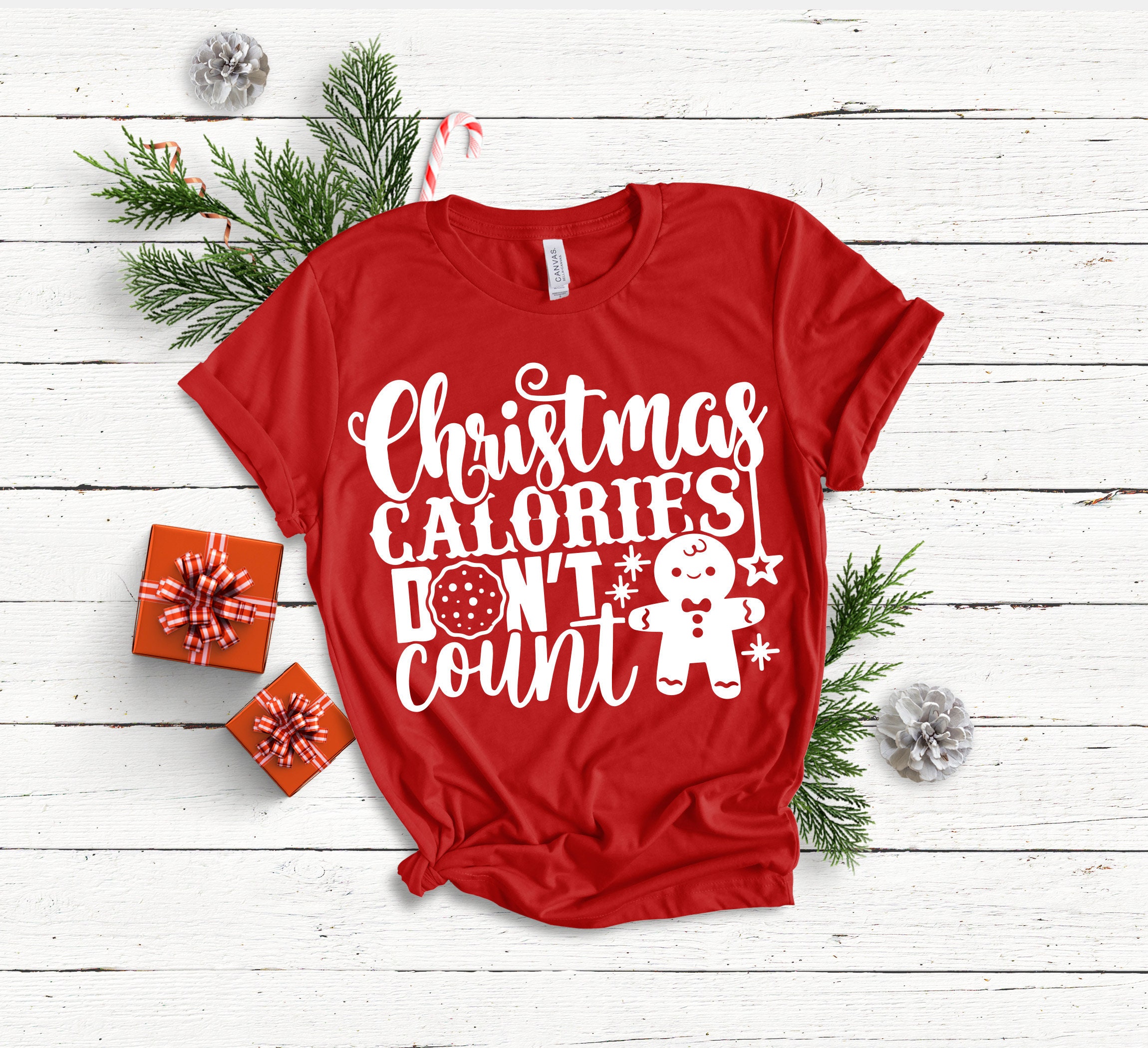 Funny Christmas Calories Don’t Count Unisex T-Shirt