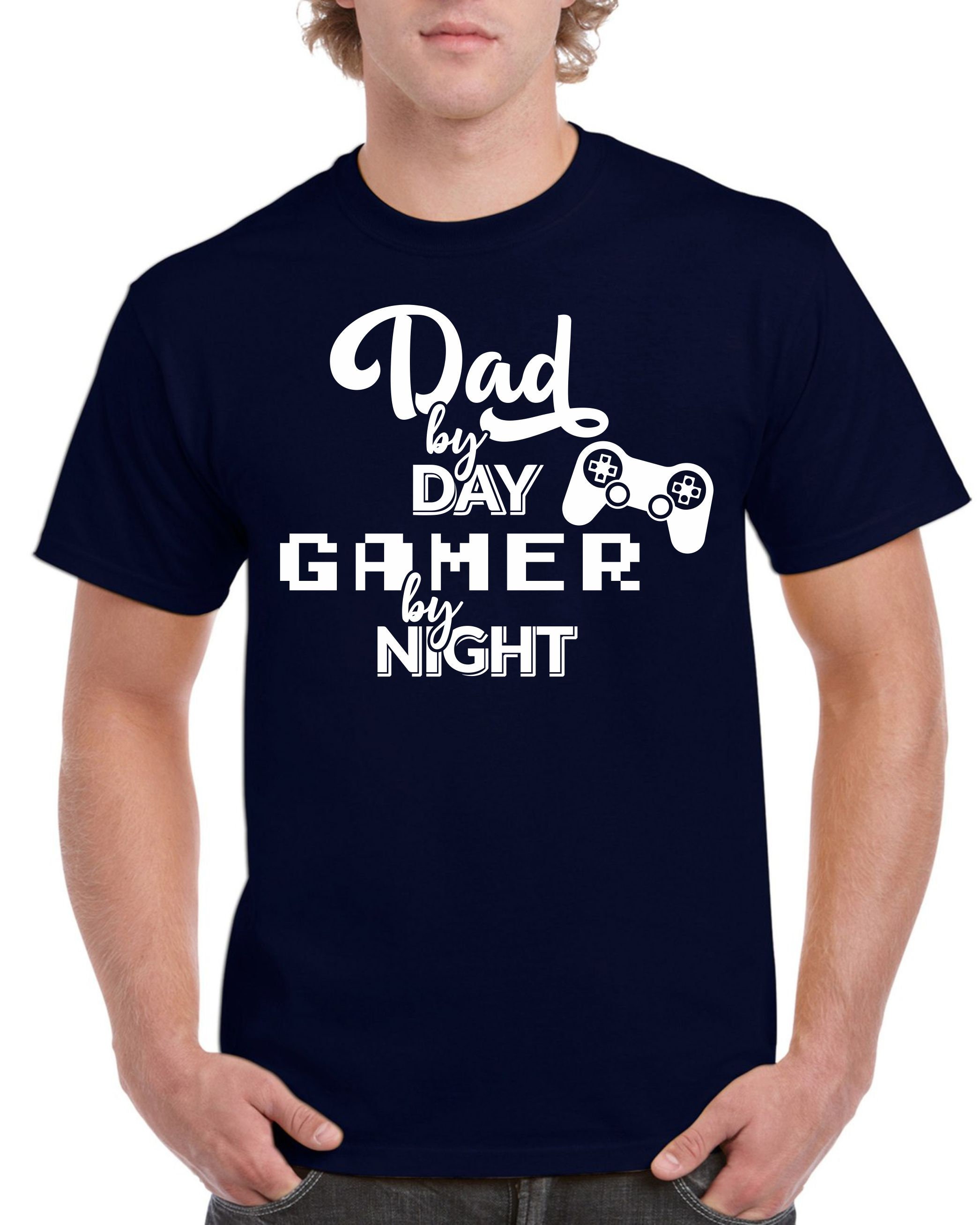 Funny Dad By Day Gamer By Night Happy Father’s Day Unisex T-Shirt