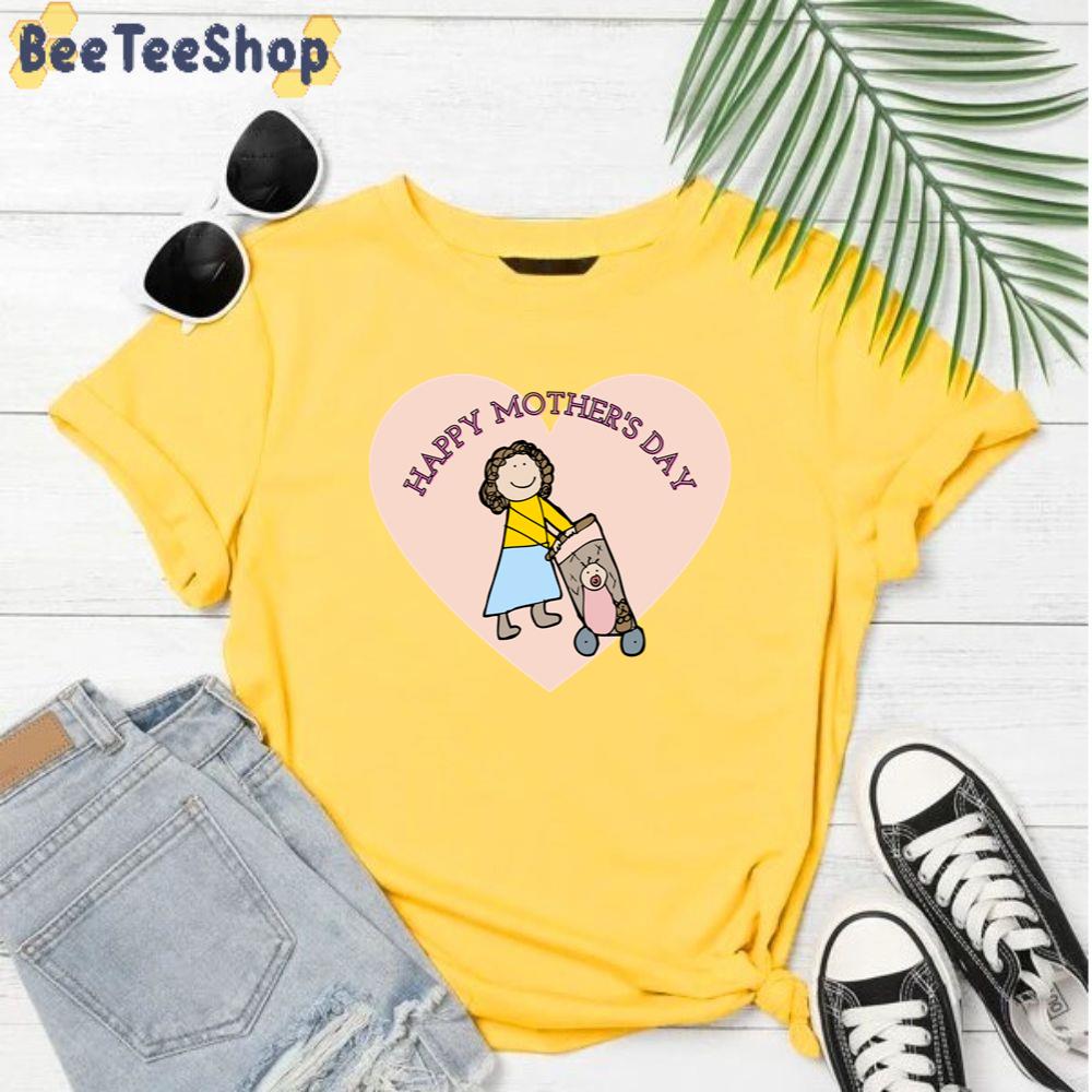 Funny Drawing Style Mother’s Day Unisex T-Shirt