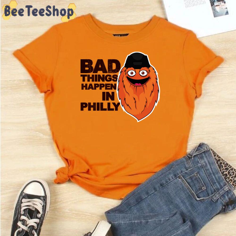 Funny Gritty Bad Things Happen In Philadelphia Flyers Hockey Unisex T-Shirt