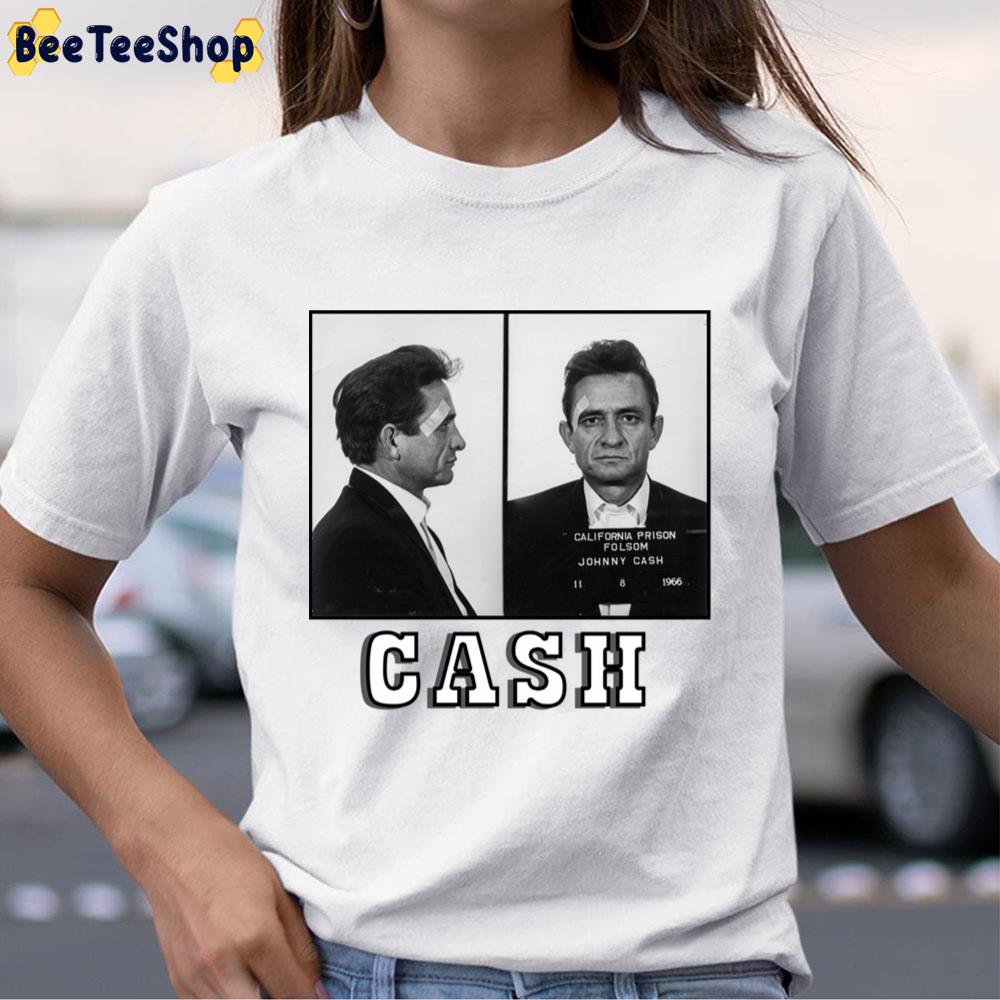 Funny Mugshot Folsom Prison Johnny Cash Unisex T-Shirt