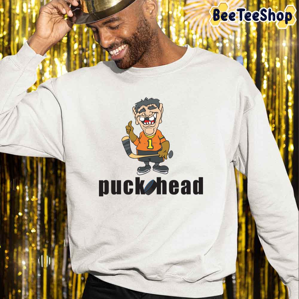 Funny Puck Head Field Hockey Unisex Sweatshirt