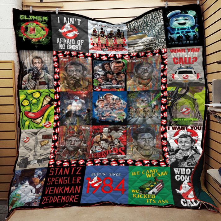 Ghostbusters Collage Quilt Blanket