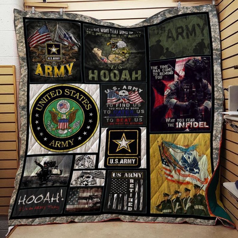 Good To Beat Us Us Army Quilt Blanket