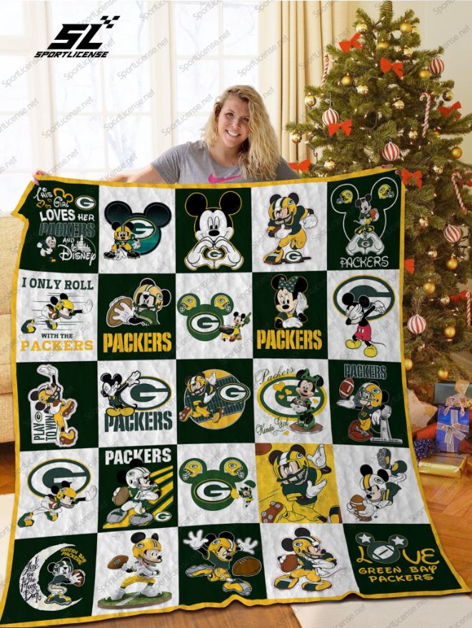 Green Bay Packers Disney Quilt Blanket