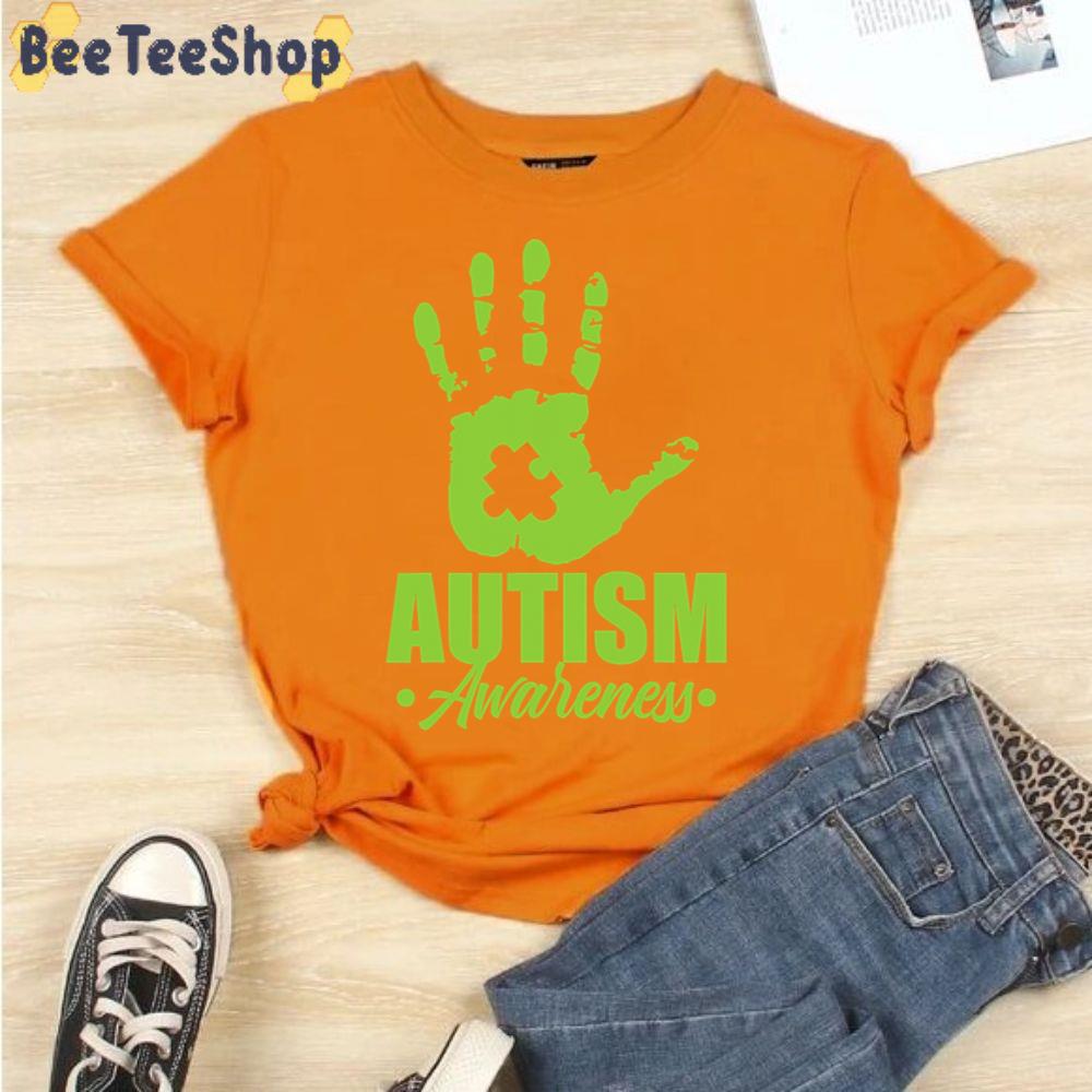 Green Hand Autism Awareness Unisex T-Shirt