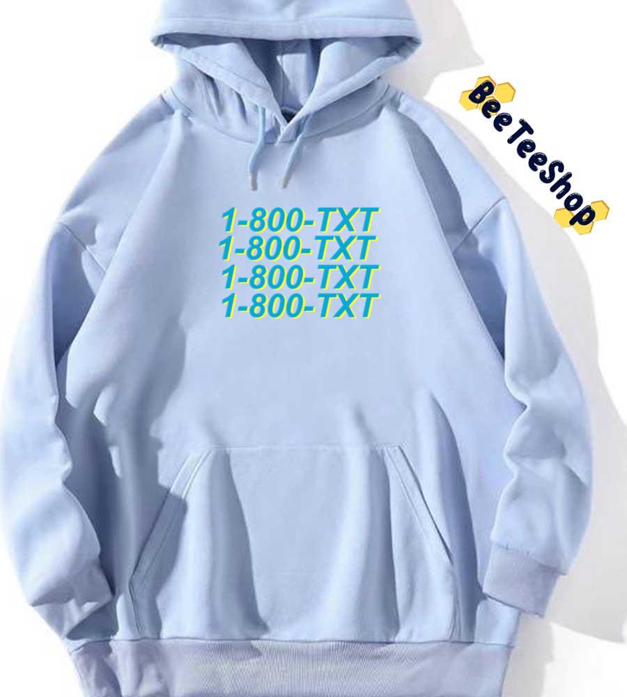 Green Text 1 800 TXT Tomorrow X Together Kpop Unisex Hoodie